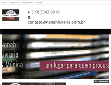 Tablet Screenshot of nanahlivraria.com.br